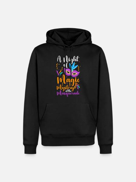 Masquerade Festival Second Face - Men’s Premium Organic Hoodie - black