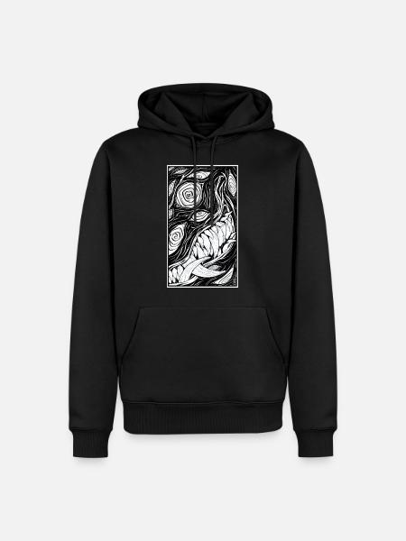 Dämonenfuchs - Männer Premium Bio Hoodie - Schwarz