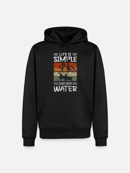 Rowing Machine Paddle Competition Strength - Men’s Premium Organic Hoodie - black