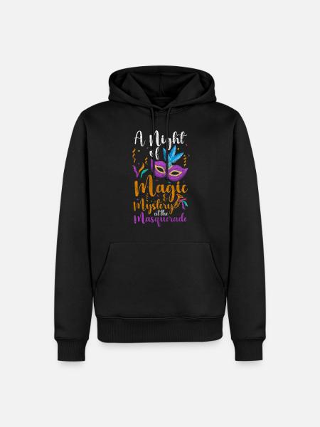 Party Fremder Schutz - Männer Premium Bio Hoodie - Schwarz