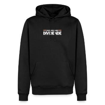 Hoch die Hände Dividende - Männer Premium Bio Hoodie - Schwarz - Vorne - Nico (187cm)