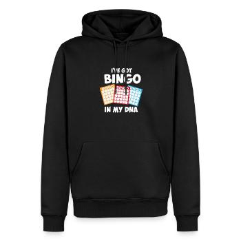 I've Got Bingo In My DNA - Männer Premium Bio Hoodie - Schwarz - Vorne - Nico (187cm)