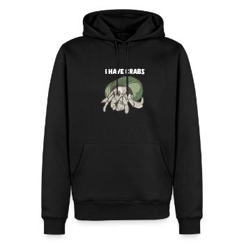 I Have Crabs - Männer Premium Bio Hoodie - Schwarz - Vorne - Nico (187cm)