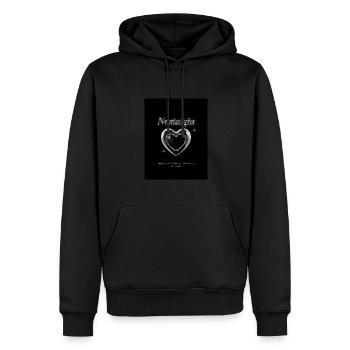 Black Modern Chrome Streetwear T Shirt - Sweat à capuche Premium bio Homme - noir - Devant - Nico (187cm)