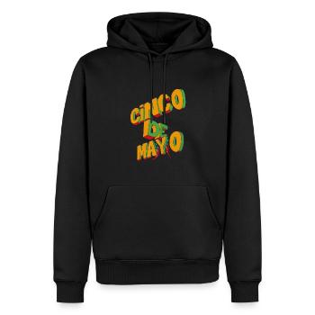 Conco de Mayo - Sweat à capuche Premium bio Homme - noir - Devant - Nico (187cm)
