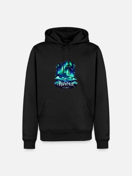Aurora Dreamer - Men’s Premium Organic Hoodie - black