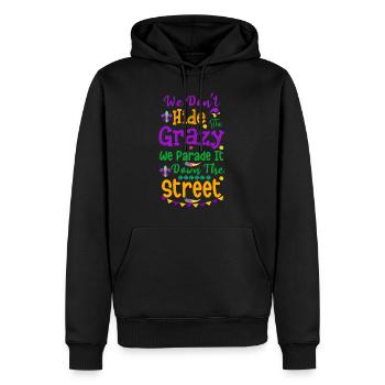 Mardi Gras Parade Costumes Fest Carnaval - Sweat à capuche Premium bio Homme - noir - Devant - Nico (187cm)