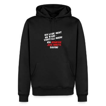 Wahnvorstellung - Männer Premium Bio Hoodie - Schwarz - Vorne - Nico (187cm)