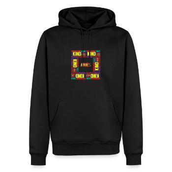 Sternzeichen Widder - Männer Premium Bio Hoodie - Schwarz - Vorne - Nico (187cm)