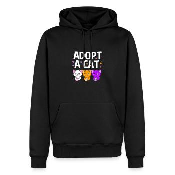 Sauvetage des animaux Droits des animaux Refuge pour animaux de sauvetage des animaux - Sweat à capuche Premium bio Homme - noir - Devant - Nico (187cm)