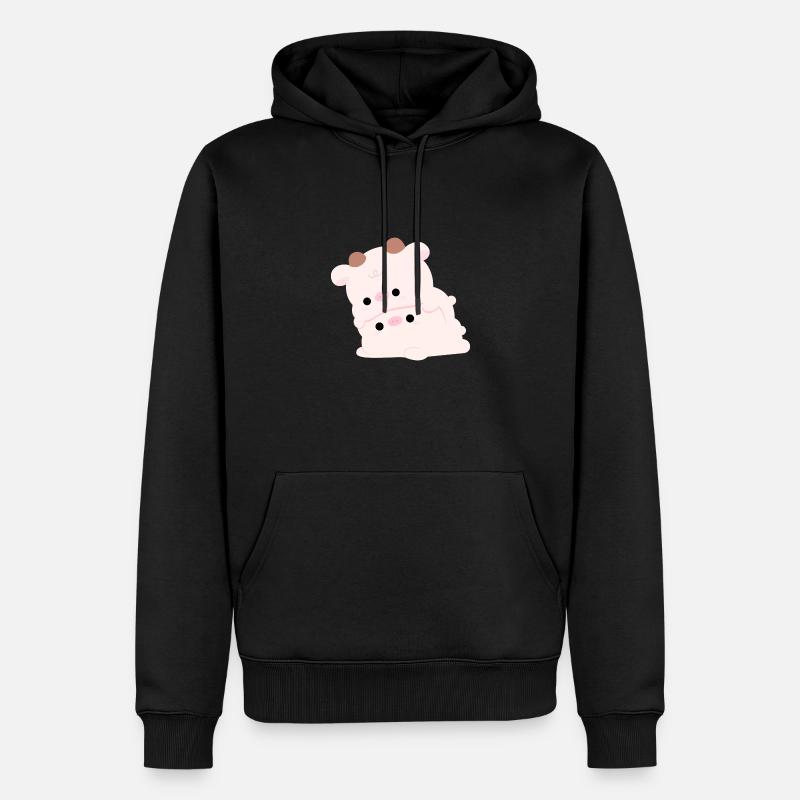 Couple de vaches - Sweat à capuche Premium bio Homme - noir