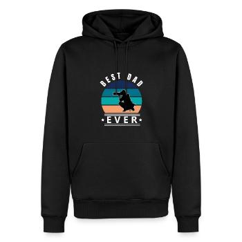 Best Dad Ever Photographer W - Men’s Premium Organic Hoodie - black - Front - Nico (187cm)