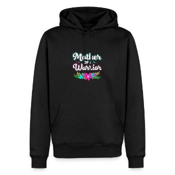 Schilddrüsenkrebs - Männer Premium Bio Hoodie - Schwarz - Vorne - Nico (187cm)
