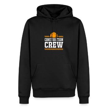 Chantier de construction - Sweat à capuche Premium bio Homme - noir - Devant - Nico (187cm)