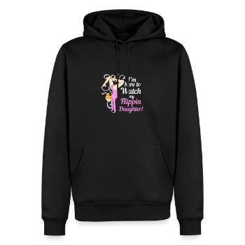 Gymnastique - Sweat à capuche Premium bio Homme - noir - Devant - Nico (187cm)
