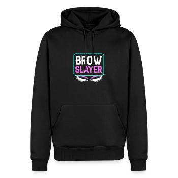 Kosmetikerin - Männer Premium Bio Hoodie - Schwarz - Vorne - Nico (187cm)