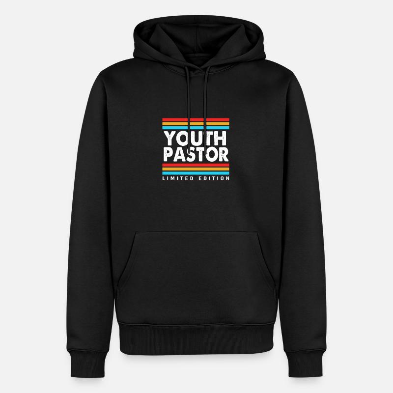 Pasteur des jeunes - Sweat à capuche Premium bio Homme - noir