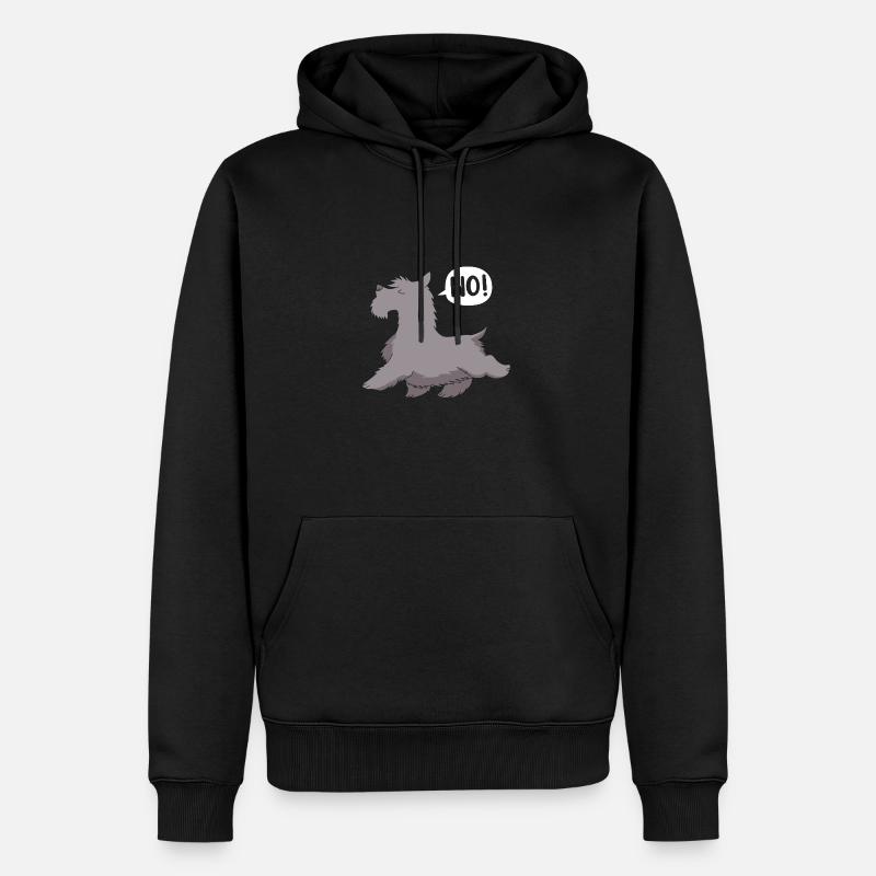 Scottish Terrier - Männer Premium Bio Hoodie - Schwarz