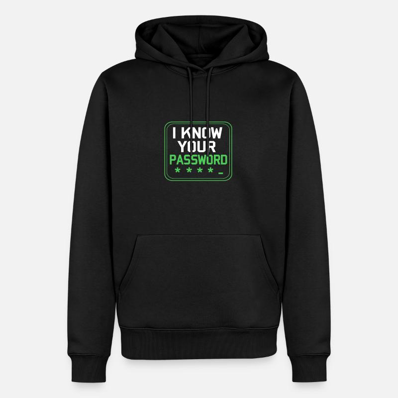 Cybersecurity Cyber Programmer Hacker - Men’s Premium Organic Hoodie - black