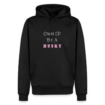 Sibirischer Husky - Männer Premium Bio Hoodie - Schwarz - Vorne - Nico (187cm)