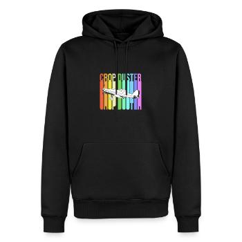 Crop Duster Flugzeug Pilot Geschenk - Männer Premium Bio Hoodie - Schwarz - Vorne - Nico (187cm)