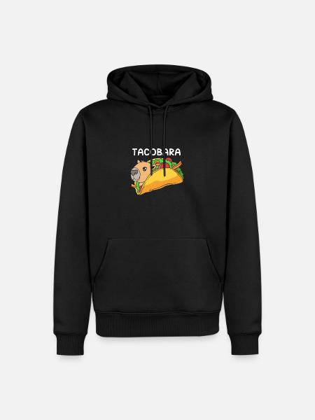 Capybara Taco - Männer Premium Bio Hoodie - Schwarz