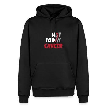 Cancer du larynx Un cancer survivant du cancer pue - Sweat à capuche Premium bio Homme - noir - Devant - Nico (187cm)