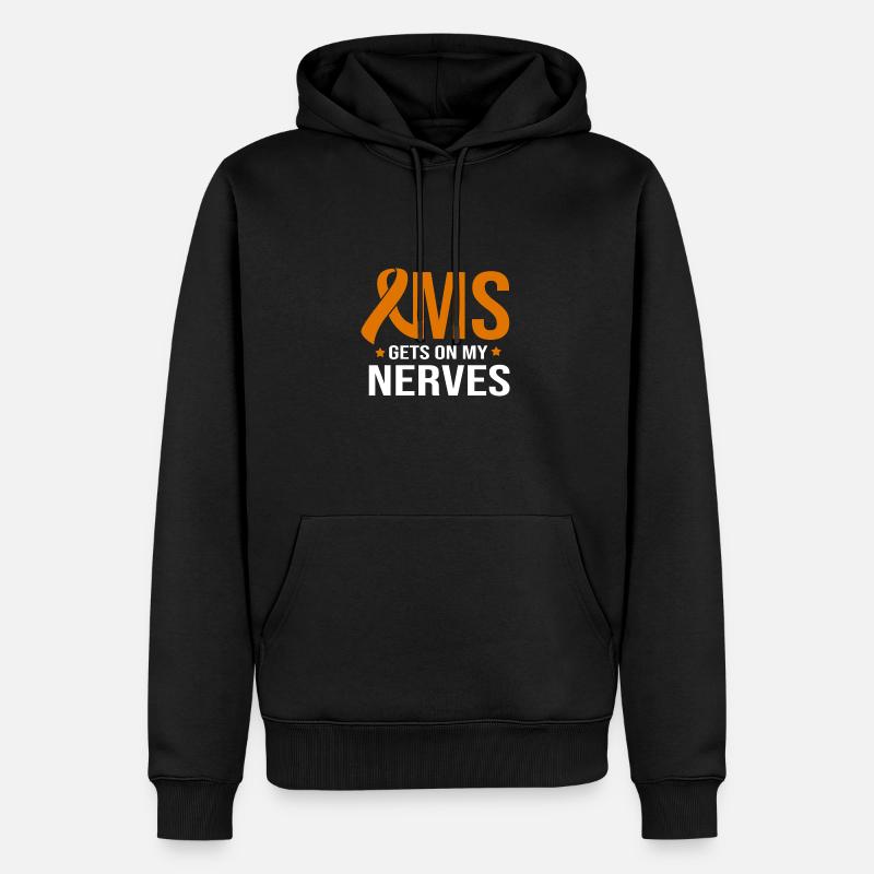 Multiple Sclerosis MS - Men’s Premium Organic Hoodie - black