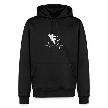 Snowboard Snowboard Vacances snowboard Snowboarders - Sweat à capuche Premium bio Homme - noir - Devant - Nico (187cm)
