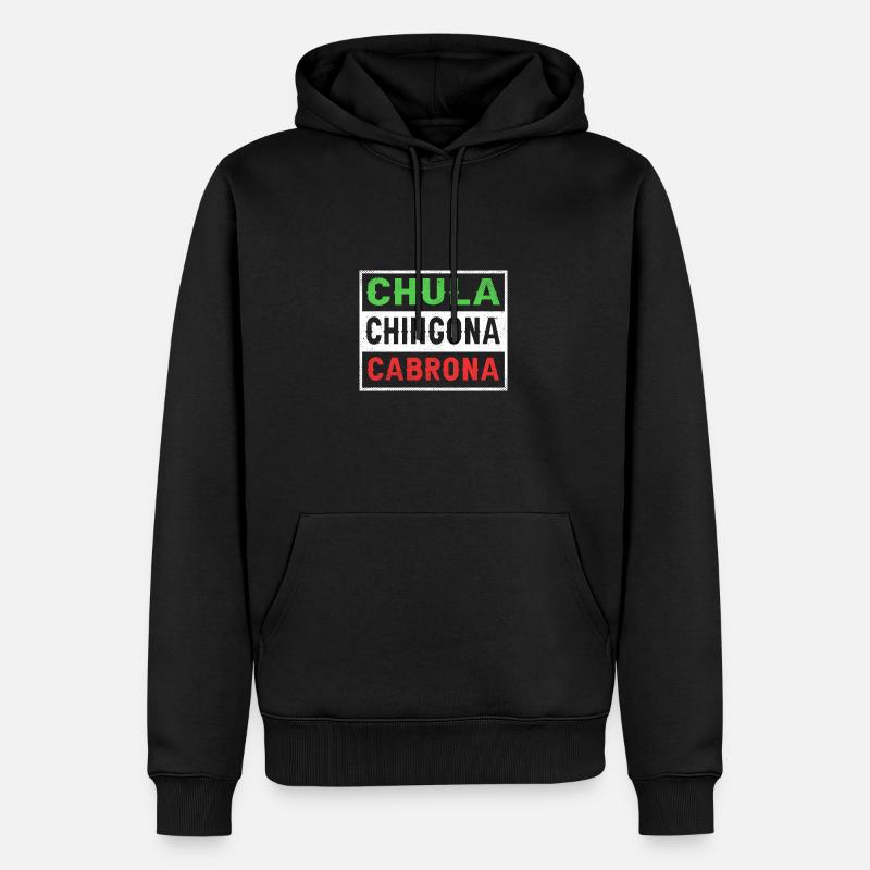 Latina Mutter - Männer Premium Bio Hoodie - Schwarz