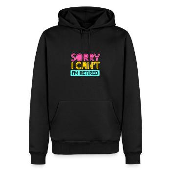 Retirement 2025 Pensioner Pension Pensioner - Men’s Premium Organic Hoodie - black - Front - Nico (187cm)