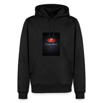 CryptoMax Fanshirt - Männer Premium Bio Hoodie - Schwarz - Vorne - Nico (187cm)