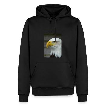 American Bald Eagle - Men’s Premium Organic Hoodie - black - Front - Nico (187cm)