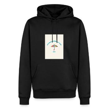 National Umbrella Year 2024 - Männer Premium Bio Hoodie - Schwarz - Vorne - Nico (187cm)