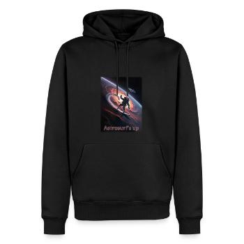 Astrosurf's up - Men’s Premium Organic Hoodie - black - Front - Nico (187cm)