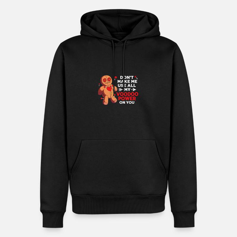 Voodoo - Männer Premium Bio Hoodie - Schwarz