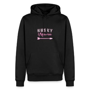 Sibirischer Husky - Männer Premium Bio Hoodie - Schwarz - Vorne - Nico (187cm)
