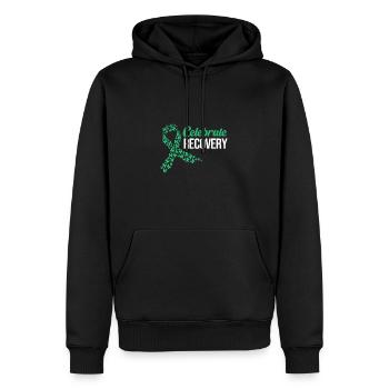 Drogenfrei Sucht Süchtig - Männer Premium Bio Hoodie - Schwarz - Vorne - Nico (187cm)