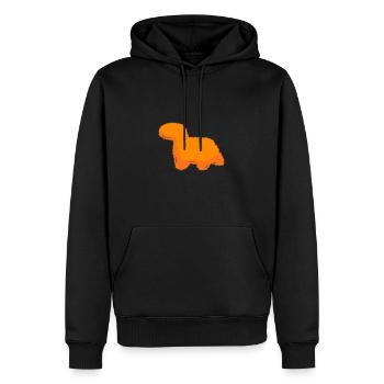 Nuggets de poulet - Sweat à capuche Premium bio Homme - noir - Devant - Nico (187cm)