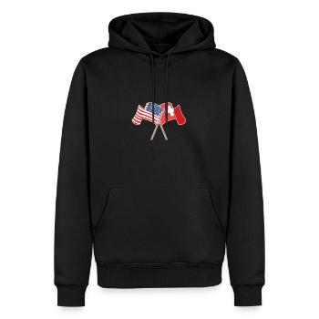 Suisse Suisse Suisse Allemande - Sweat à capuche Premium bio Homme - noir - Devant - Nico (187cm)