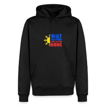 Filipino Philippines - Sweat à capuche Premium bio Homme - noir - Devant - Nico (187cm)