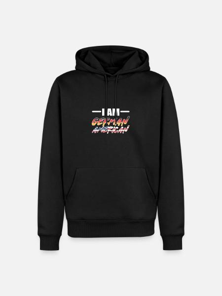 American German - Men’s Premium Organic Hoodie - black