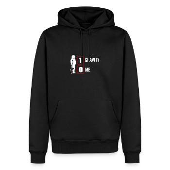 Gebrochenes Bein - Männer Premium Bio Hoodie - Schwarz - Vorne - Nico (187cm)