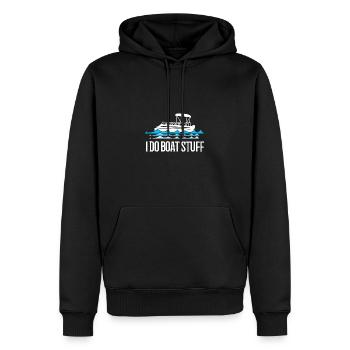 Pontonboot Boot Boote - Männer Premium Bio Hoodie - Schwarz - Vorne - Nico (187cm)