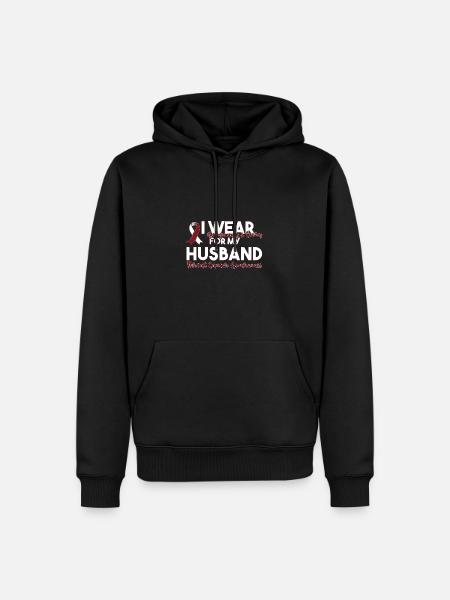 Throat cancer - Men’s Premium Organic Hoodie - black