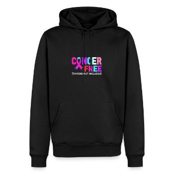 Schilddrüsenkrebs Krebs Schilddrüse - Männer Premium Bio Hoodie - Schwarz - Vorne - Nico (187cm)