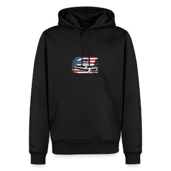 Pontonboot Boot Boote - Männer Premium Bio Hoodie - Schwarz - Vorne - Nico (187cm)