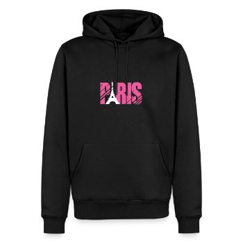 Frankreich - Männer Premium Bio Hoodie - Schwarz - Vorne - Nico (187cm)