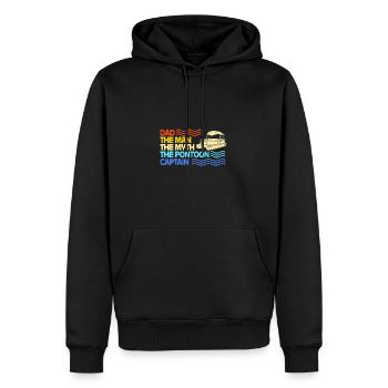 Pontonboot Boot Boote - Männer Premium Bio Hoodie - Schwarz - Vorne - Nico (187cm)