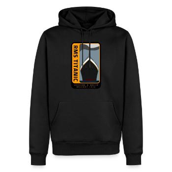 Titanic - Men’s Premium Organic Hoodie - black - Front - Nico (187cm)